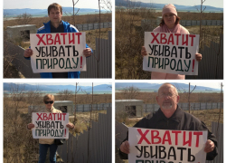 Активисты в Новороссийске начали пикеты против уничтожения уникальных растений Активисты в Новороссийске начали пикеты против уничтожения уникальных растений