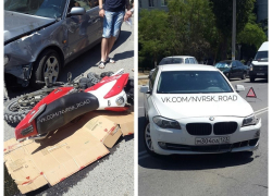 Жена главы Центрального района Новороссийска снесла мотоциклиста Жена главы Центрального района Новороссийска снесла мотоциклиста